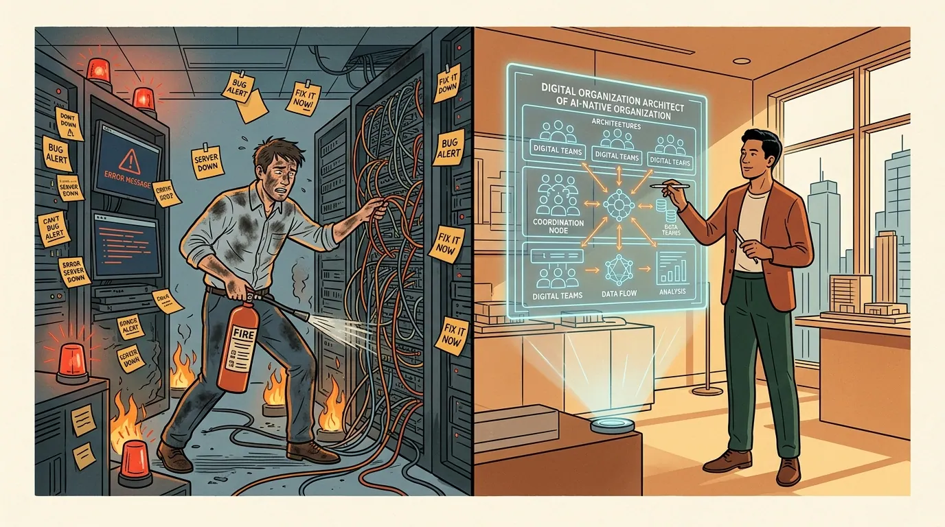 From interface firefighter to digital organization architect: The FDE's mission is establishing institutions for the digital workforce, not manual patching.